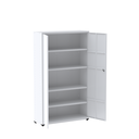 Ver imagem 4 de Armário de Aço 2 Portas 4 Prateleiras com Chave AP403SL Branco
