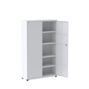 Ver imagem 3 de Armário de Aço 2 Portas 4 Prateleiras com Chave AP403SL Branco