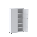 Ver imagem 3 de Armário de Aço 2 Portas 4 Prateleiras com Chave AP403SL Branco