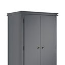 Ver imagem 3 de Guarda Roupa Solteiro 2 Portas e 2 Gavetas Manchester 2054 Linz Móveis - Cinza