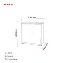 Ver imagem 4 de Armário de Aço 2 Portas 4 Prateleiras com Chave AP406SL