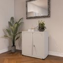 Ver imagem 2 de Armário de Aço 2 Portas 4 Prateleiras com Chave AP406SL