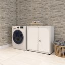 Ver imagem 2 de Armário de Aço 2 Portas 4 Prateleiras com Chave AP406SL