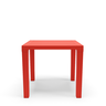 Mesa Multiuso Quadrada Plástica 80 Cm Niala Plaxmetal Vermelho - 1