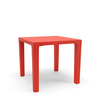 Mesa Multiuso Quadrada Plástica 80 Cm Niala Plaxmetal Vermelho - 2