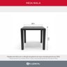 Mesa Multiuso Quadrada Plástica 80 Cm Niala Plaxmetal Vermelho - 4