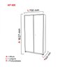 Armário de Aço 2 Portas 3 Prateleiras AP408SL  - 4