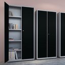 Ver imagem 3 de Armário de Aço 2 Portas 3 Prateleiras com Chave AP408SL