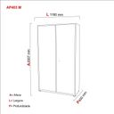 Ver imagem 2 de Armário de Aço 2 Portas 4 Prateleiras com Chave AP403SL Branco