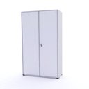 Ver imagem 1 de Armário de Aço 2 Portas 4 Prateleiras com Chave AP403SL Branco