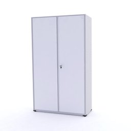 Armário 2 Portas com Chave 4 Prateleiras AP403SL Aço  - 1