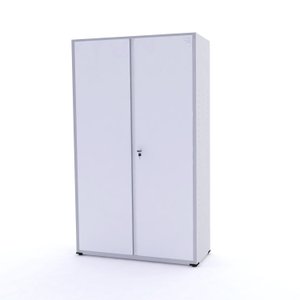 Armário 2 Portas com Chave 4 Prateleiras AP403SL Aço 