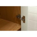 Ver imagem 5 de Cristaleira Sala Jantar Vértice C/ 2 Portas C/ Vidro Cinamomo/off White - Genialflex