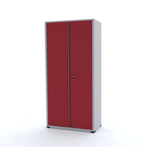Armário de Aço 2 Portas 3 Prateleiras com Chave AP408SL