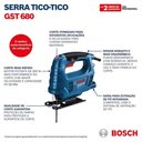 Ver imagem 6 de Serra Tico Tico GST680 6 Velc Bosch 220V Azul
