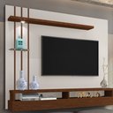 Ver imagem 1 de Painel para TV Jordano Off White e Canela