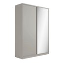 Ver imagem 2 de Guarda Roupa Bend em Mdf 174x240cm 2 Portas com Espelho Grigio C831
