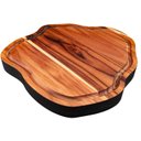 Ver imagem 2 de Tabua Churrasco Carne Madeira Rustica Acabamento Premium