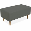 Ver imagem 4 de Kit 02 Puffs Cléo W01 Pés Palito 90 Cm Suede Cinza