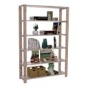 Ver imagem 4 de Estante P Livros 6 Prateleiras Madeira Pinus Vaso De Plantas Technox Marrom