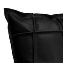 Ver imagem 4 de Almofada Decorativa de Couro Legítimo 50x50cm Luiza Preto - Mozzelar