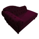 Ver imagem 3 de Diva Recamier Diana 140cm Lado Direito Suede - ADJ Decor - Bordô