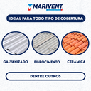 Ver imagem 6 de Exaustor Eólico Marivent Residencial Comercial 55 Cm