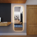 Ver imagem 3 de Espelho Orgânico Decorativo Lapidado com Led 170x70 Cm E14 para Sala, Quarto, Banheiro, 3000k 110v