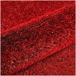Grama Sintetica Softgrass Colors - Vermelho 12mm - 2x2.5m - 5m2 - Decortech
