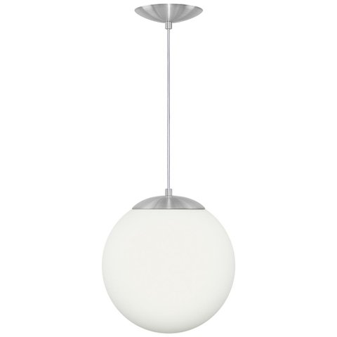 Lustre Pendente Orby Bola Globo Grande 23 cm Escovado