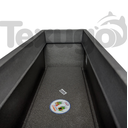 Ver imagem 5 de Vaso Floreira Jardineira Flat Polietileno 77x29x29cm Japi - Preto Ardósia