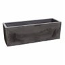 Vaso Floreira Jardineira Flat Polietileno 77x29x29cm Japi - Preto Ardósia - 1