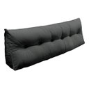 Ver imagem 1 de Almofada Cabeceira Mel Cama Queen 160cm Encosto Suede:Cinza/Liso