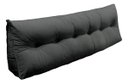 Ver imagem 1 de Almofada Cabeceira Mel Cama Queen 160cm Encosto Suede:Cinza/Liso