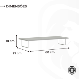 Base Suporte para Monitor Modelo Industrial Criare Preto - 7