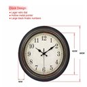 Ver imagem 7 de RELOGIO DE PAREDE 60CM GIGANTE ESTILO MADEIRA MDF VINTAGE LUXO DECORATIVO GRANDE RETRO