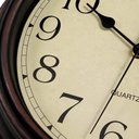 Ver imagem 3 de RELOGIO DE PAREDE 60CM GIGANTE ESTILO MADEIRA MDF VINTAGE LUXO DECORATIVO GRANDE RETRO