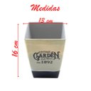 Ver imagem 2 de Kit 8 Mini Vasos de Planta Cachepot Estampados Decorados 16cm