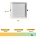 Ver imagem 4 de Kit 10 Painel Plafon Led Teto Embutir Quadrado 24w Branco - Bco Frio 6500k
