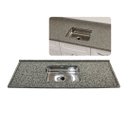Ver imagem 1 de Pia de Cozinha Granito Ocre 180cm Cuba Inox 14cm Sobreposta:Ocre
