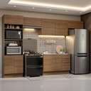 Ver imagem 1 de Armário de Cozinha Completa 350cm Rustic Stella Madesa 01
