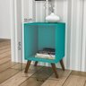 Rack Auxiliar com Pés Retrô em Plástico- Turquesa - 4