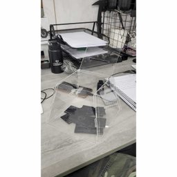 Urna Acrílico Sorteio Caixa Sugestões Pirâmide 15 X 15 Cm - 4