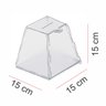 Urna Acrílico Sorteio Caixa Sugestões Pirâmide 15 X 15 Cm - 2