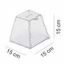 Ver imagem 2 de Urna Acrílico Sorteio Caixa Sugestões Pirâmide 15 X 15 Cm