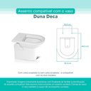 Ver imagem 4 de Assento Sanitário Tampa de Vaso Branco Mdf Laqueado Duna para Bacia Deca