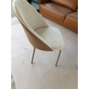Ver imagem 4 de Kit 2 Cadeiras Jantar Linho Off White Caramelo Pré Montada