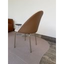 Ver imagem 7 de Kit 2 Cadeiras Jantar Linho Off White Caramelo Pré Montada