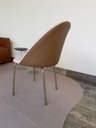 Ver imagem 7 de Kit 2 Cadeiras Jantar Linho Off White Caramelo Pré Montada