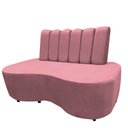 Ver imagem 2 de Sofa Curvo Feijão Organico Lisboa Rosa